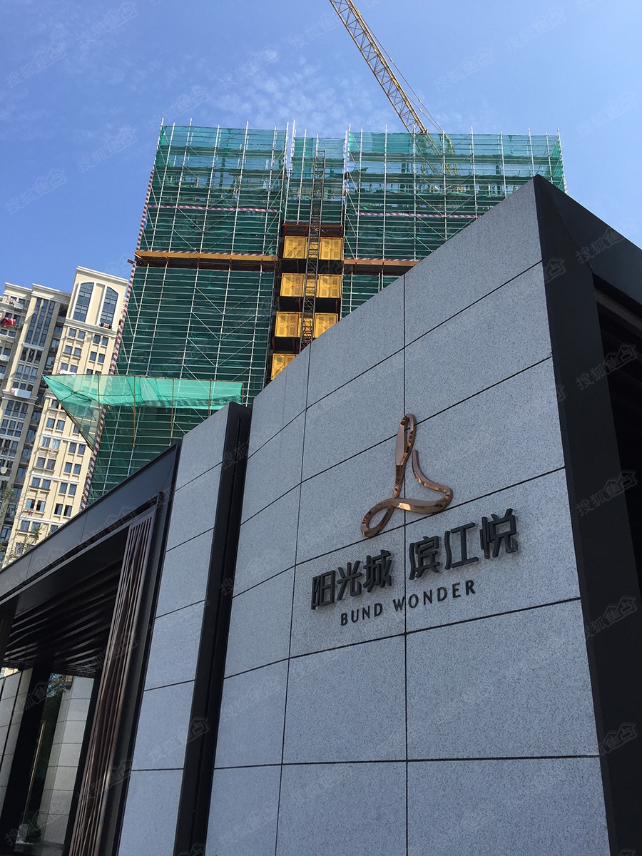 阳光城滨江悦外立面施工进度图(2016.7.21)-上海搜狐焦点网