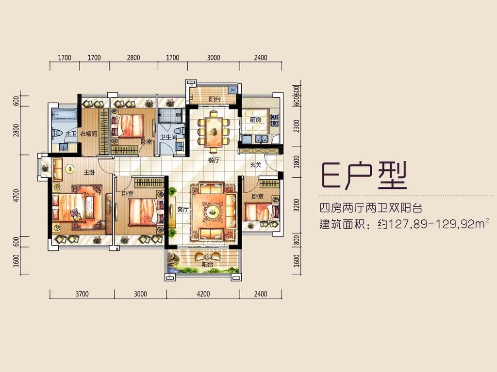 龙光玖龙府四居室e_龙光玖龙府户型图-珠海搜狐焦点网