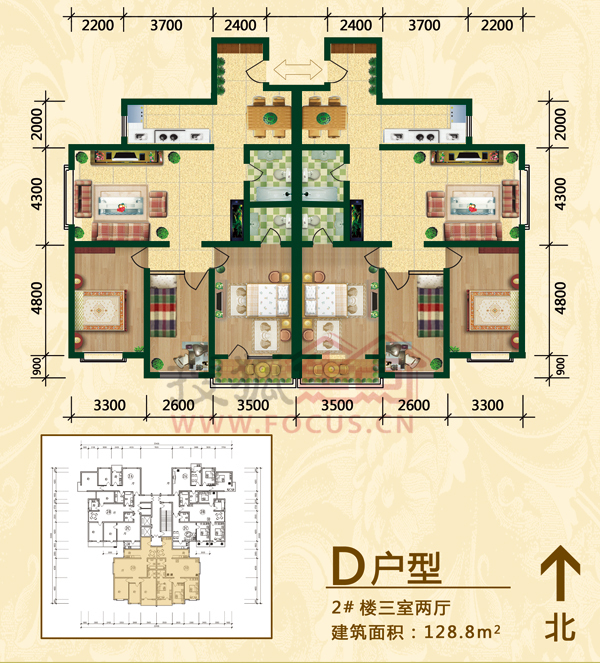 御翠园户型图图片