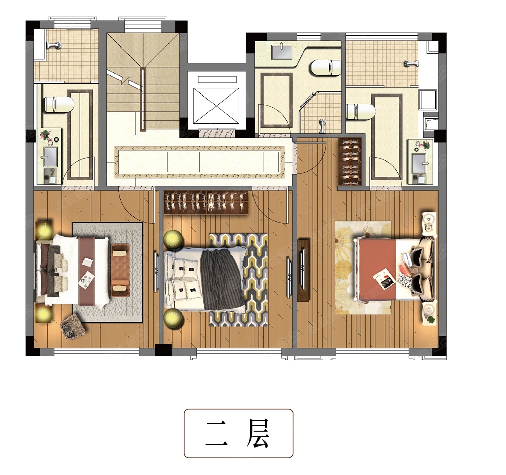 铂悦犀湖六居室260平6室地下室_铂悦犀湖户型图-苏州搜狐焦点网